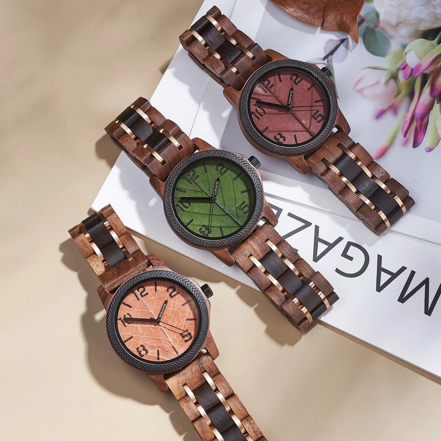 BOBO BIRD Men's Quartz Watches Men High-End Luxury Wristwatch Clock Fashion Eco-Friendly Wooden Watches For Men Original Desing