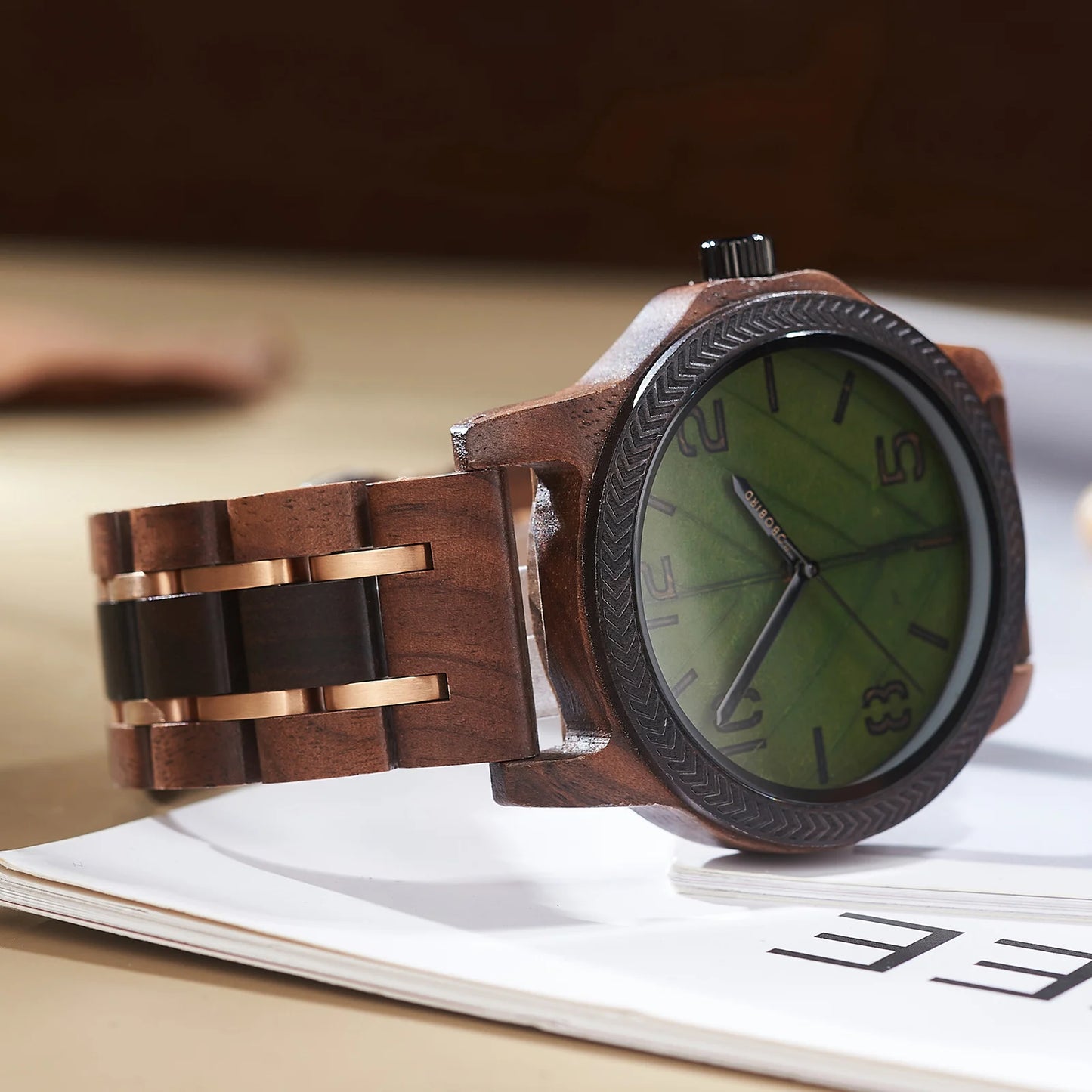 BOBO BIRD Men's Quartz Watches Men High-End Luxury Wristwatch Clock Fashion Eco-Friendly Wooden Watches For Men Original Desing