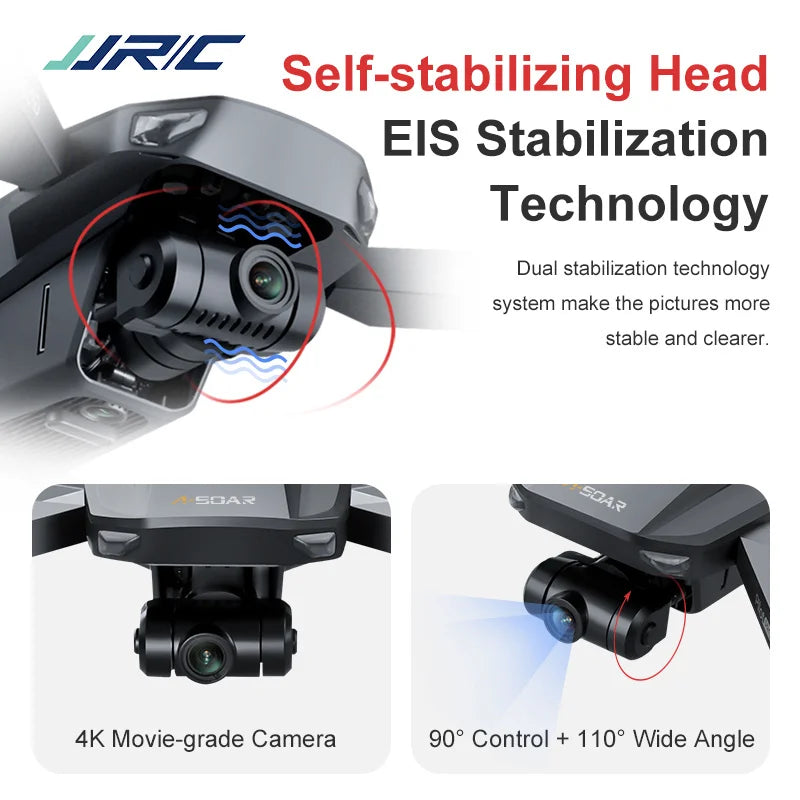 JJRC X19 RC Drone GPS Brushless with 4K Two-axis Gimbal Dual Camera Professional 5G Foldable obstacle Avoidance Quadcopter