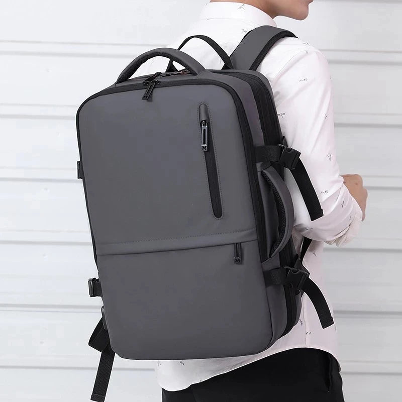 Man Business Laptop Backpack Multifunctional Waterproof Schoolbag Large-capacity Notebook Backbag USB Charging Mochila Rucksack