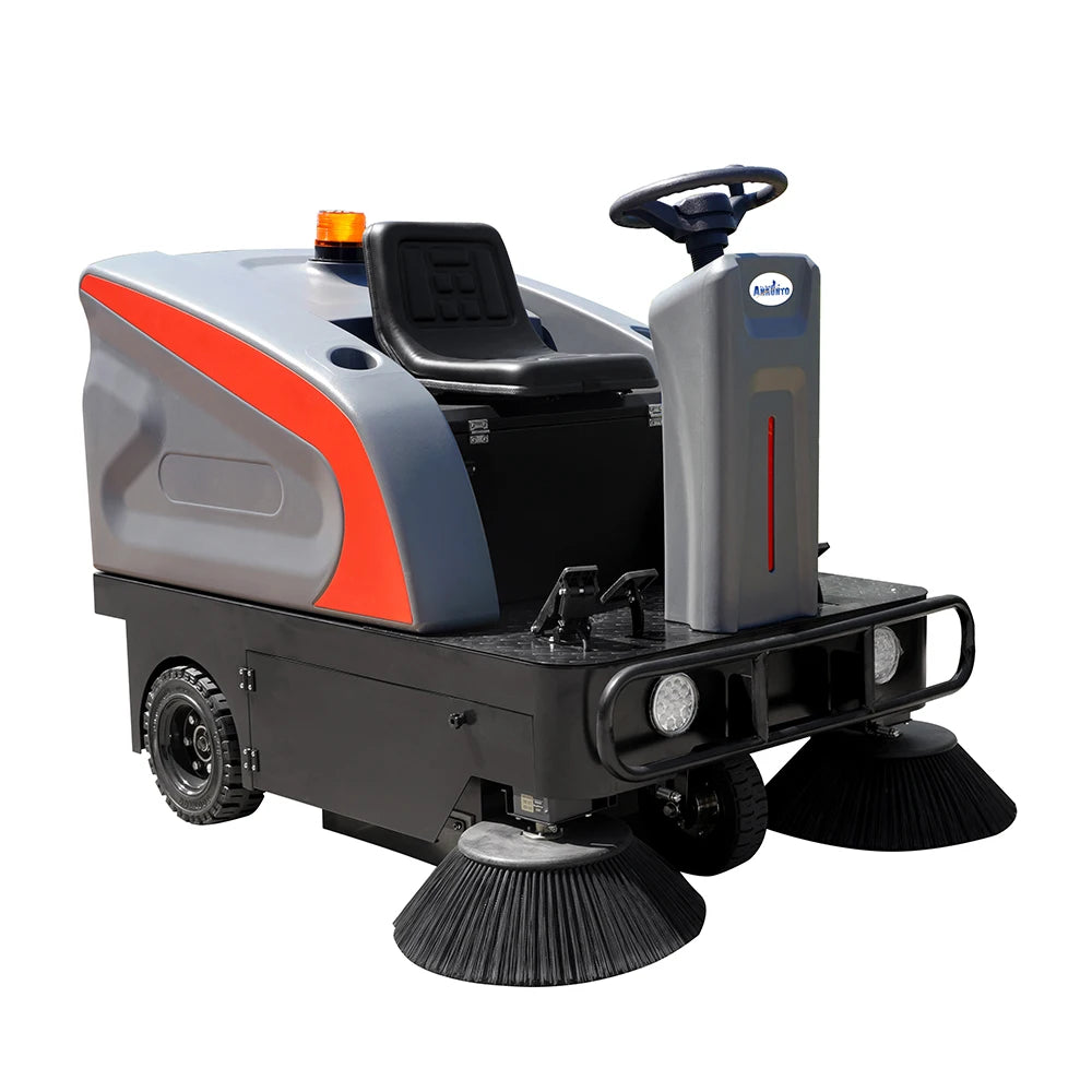 Farm Cleaning Machine Battery Powered Ride on Road Sweeper Electric Floor Sweeper Machine