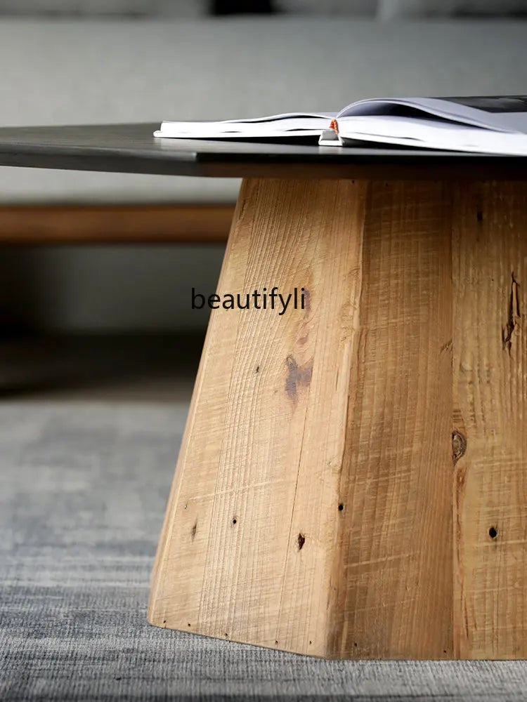 yj Light Luxury Modern Coffee Table Living Room Home Minimalist Tea Table Simple Sofa Table