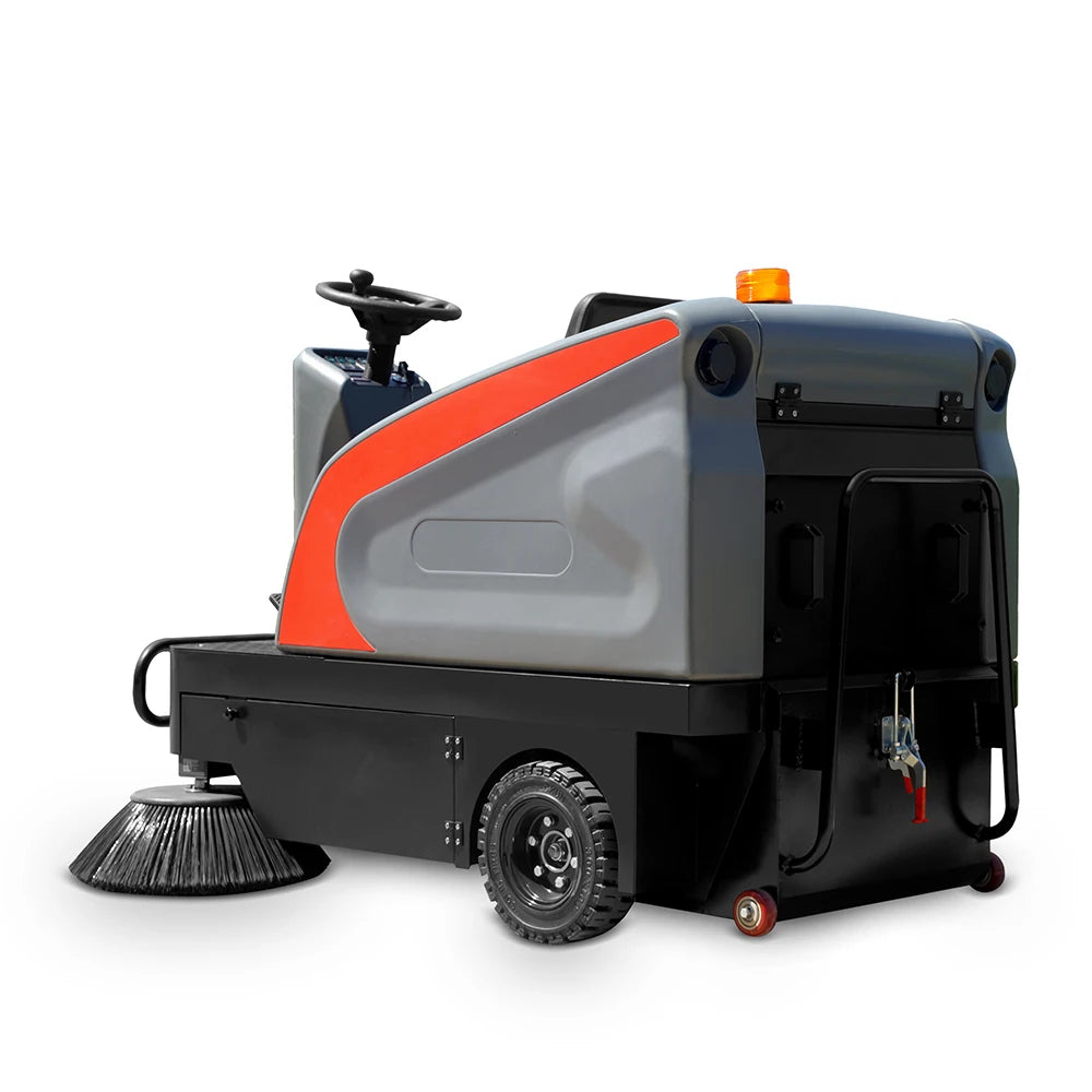 Farm Cleaning Machine Battery Powered Ride on Road Sweeper Electric Floor Sweeper Machine