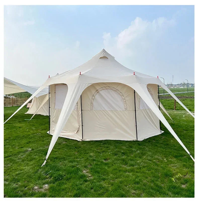 Tent Camp Big Removable Beach Shade Folding Shelter Glamping Luxury Cabin Camping Campaign Houses Tent Outdoor Event waterproof