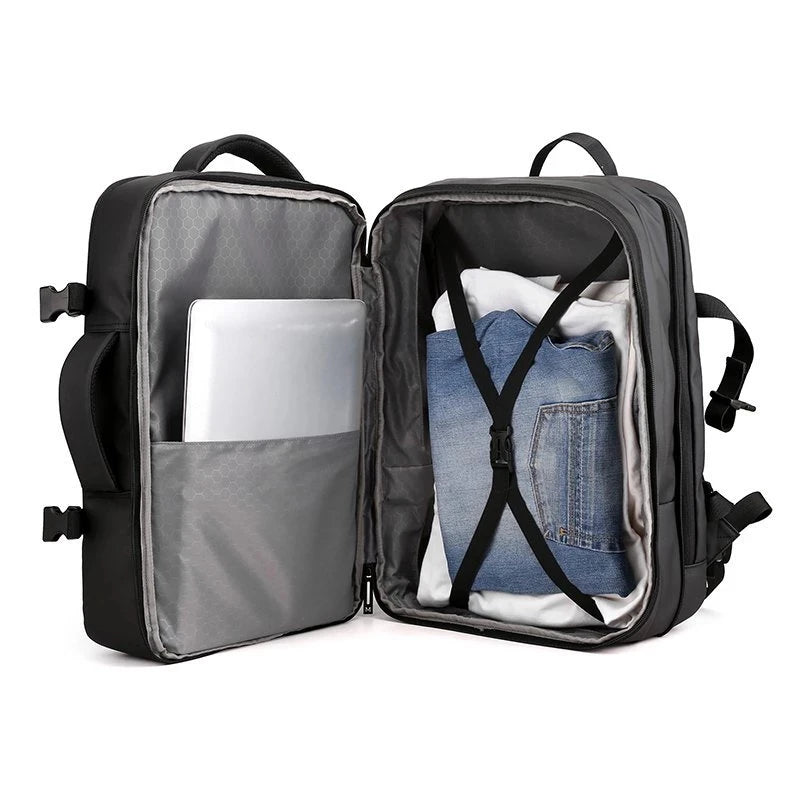 Man Business Laptop Backpack Multifunctional Waterproof Schoolbag Large-capacity Notebook Backbag USB Charging Mochila Rucksack