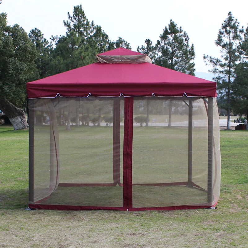 3x3m Luxury Patio Aluminum Gazebo Tent - Rain Protection, Garden Shading Pavilion Sun House, Garage Shelter patio awning