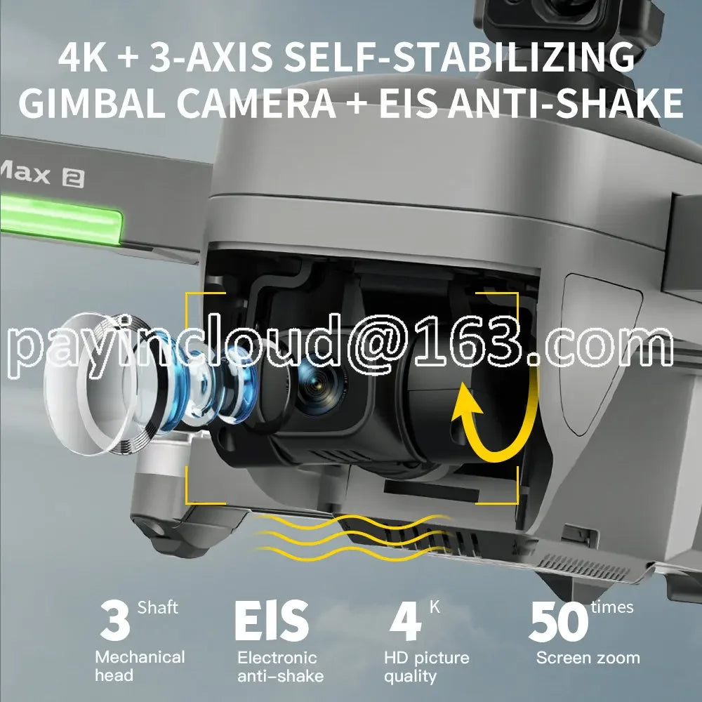 New Arrival 193MA2 A Drone with 4K HD 3-axis Gimbal Camera and GPS 5KM Long Range Obstacle Avoidance Drone-profssional 4K