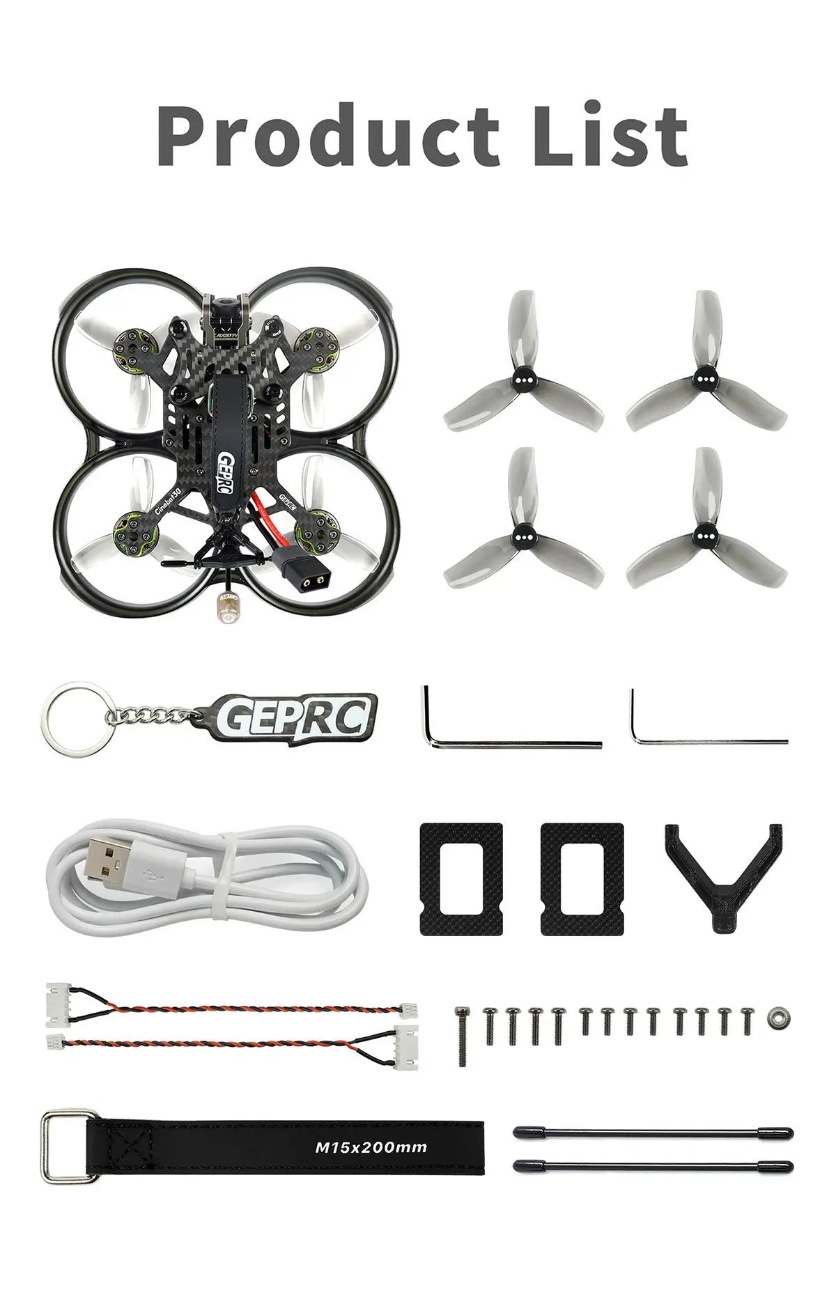 GEPRC Cinebot30 HD Runcam Link Wasp FPV Drone Cinewhoop F722 45A GR1804 HQProp T76mm For RC Quadcopter Professional FPV Drone