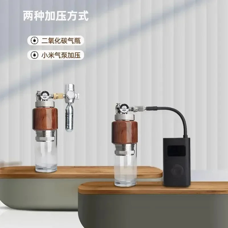 Capsulone Pneumatic USB Electric Coffee Machine Stainless Steel Portable Extraction Manual Espresso Maker Home Outdoor