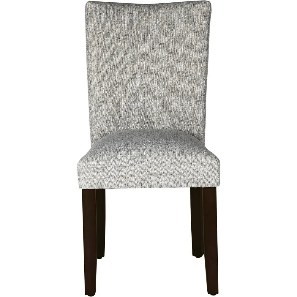 Parsons Classic Upholstered Accent Dining Chair, Single Pack, Light Grey