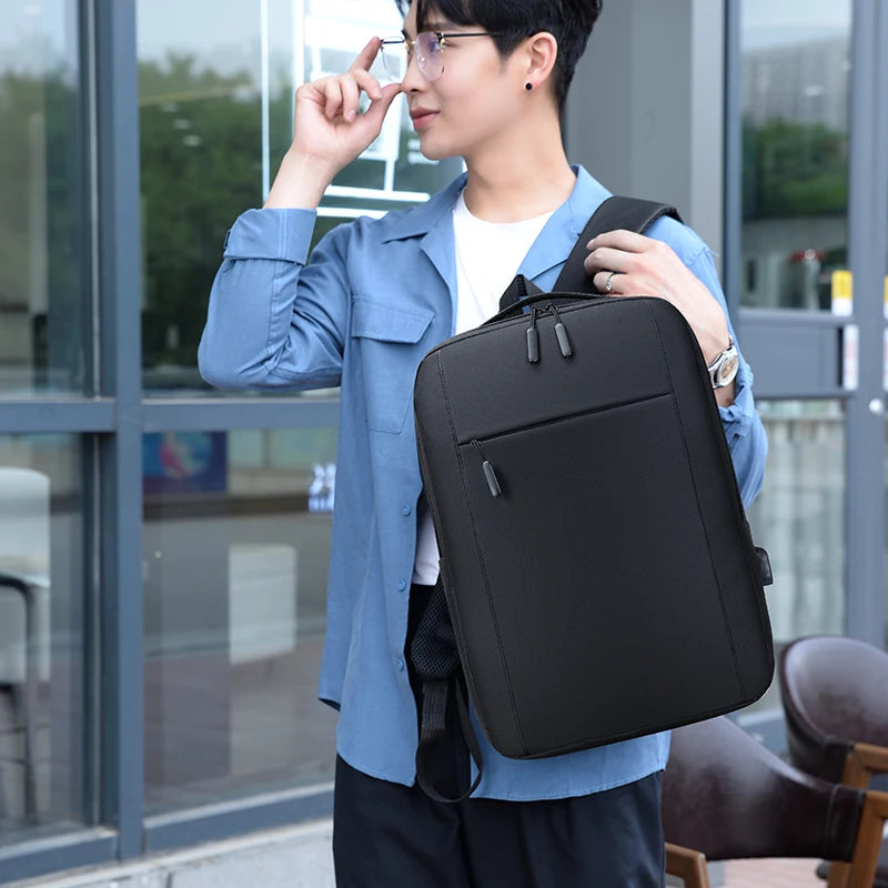 Mens Backpack Multifunction Waterproof Bag Rucksack USB Charging Business Laptop Backpack Large Capacity 15.6Inch School Bagpack