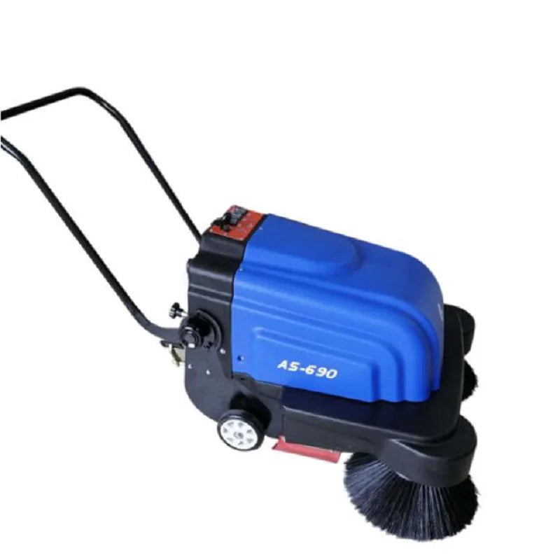 AS690 commercial industrial electric power vacuum concrete street road floor cleaning machine sweeper for channel freight yards