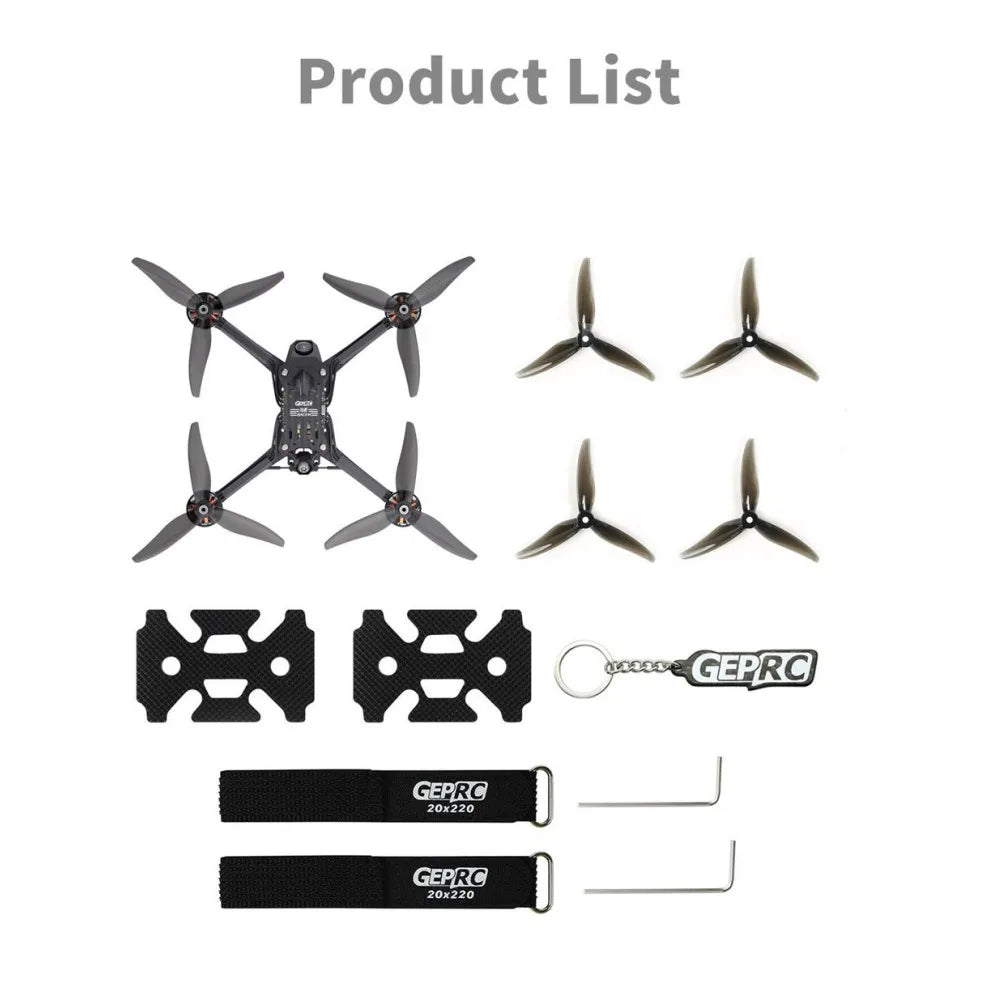 GEPRC Racer 435mm Wheelbase F7 6S 5.1 Inch FPV Racing Drone PNP BNF with 5.8G 400mW VTX Runcam Nano4 Camera