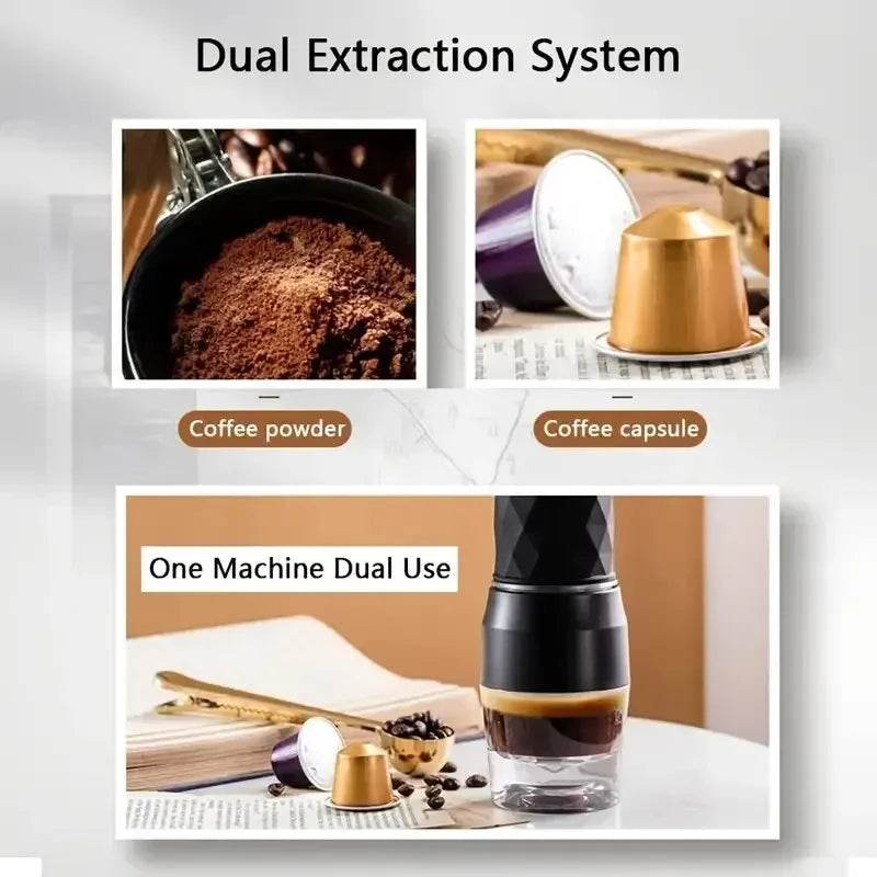 Hand Pressure Manual Mini Espresso Capsule Coffee Machine Cup Portable Espresso Mini Coffee Maker For Travel