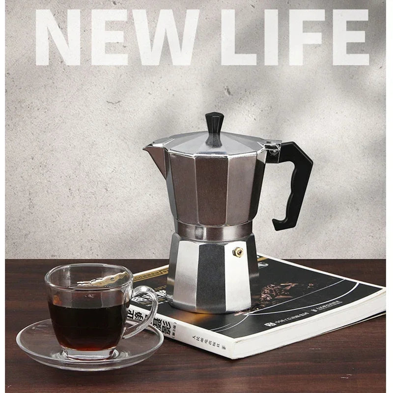 50-450ML Moka Pot Classic Italian Café Brewing Tools Espresso Maker Italian Coffee Machine Mocha Coffee Maker Espresso