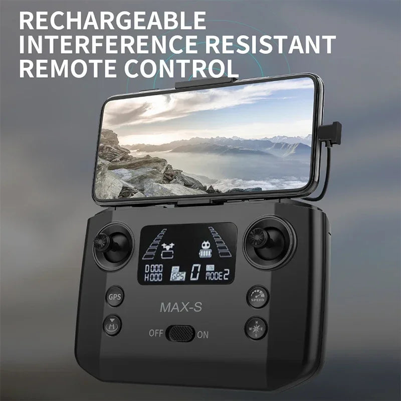 KF101 MAX-S Drone Professional With 4K Camera 5KM WIFI 500m Height EIS 3-axis Gimbal FPV Brushless Quadcopter RC GPS Dron