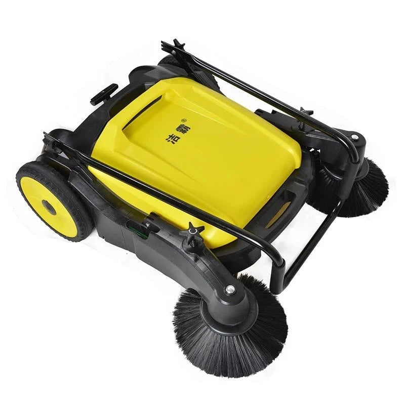 Manual street hand push commercial road wireless electric floor equipment cleaner machine floor sweeper