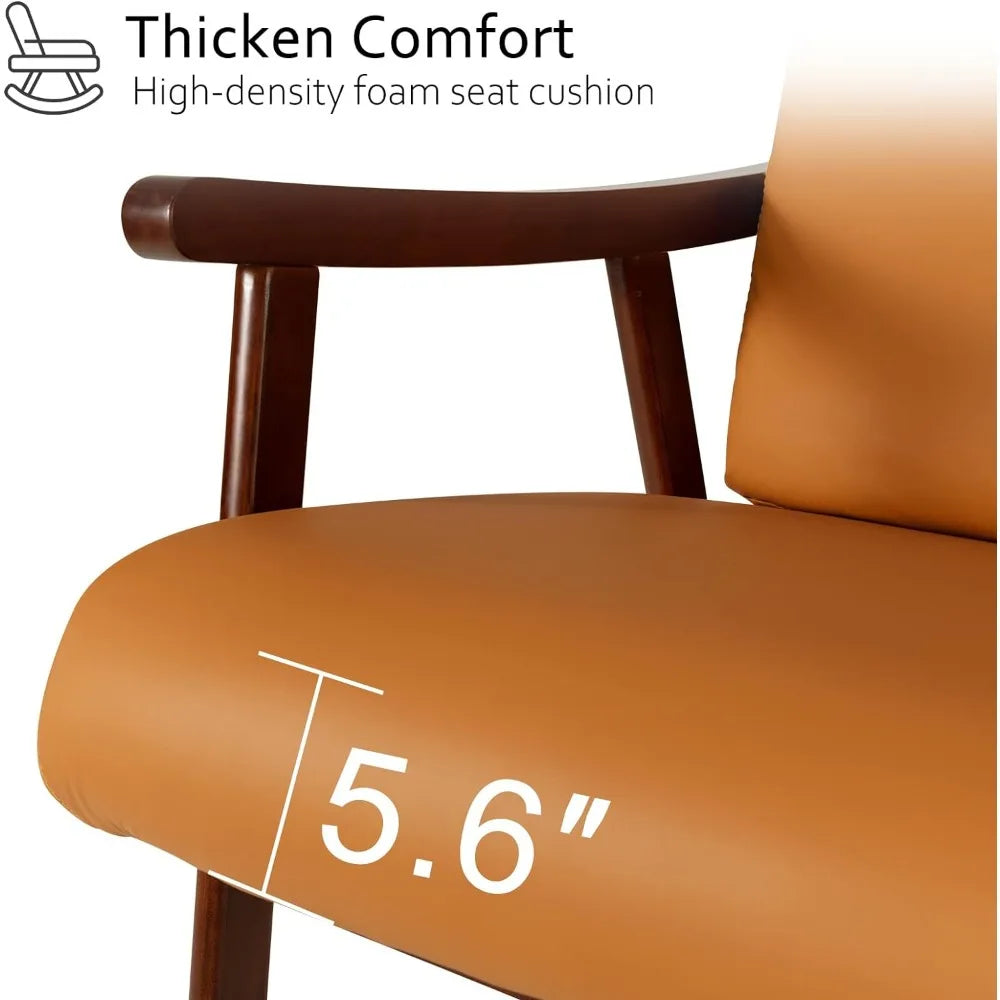 Rocking Chair Nursery with Ottoman, Mid Century Modern Accent Armchair for Nursery Bedroom Living Room , Nursery Rocking Chair.