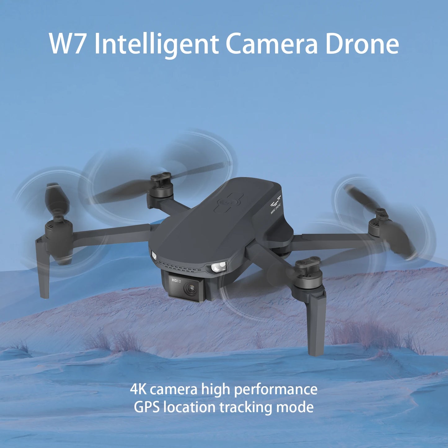W7 Mini professional GPS Drone with Camera for Kids Adults-4K FPV Camera Foldable Drone with Stable Altitude Hold, DJI agent