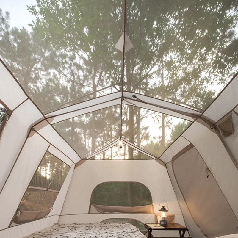 Sunshade Tent Automatic Outdoor Camping Luxury Automatic Waterproof Sunscreen Shelter Tent Village Toldo Playa Garden Decoration