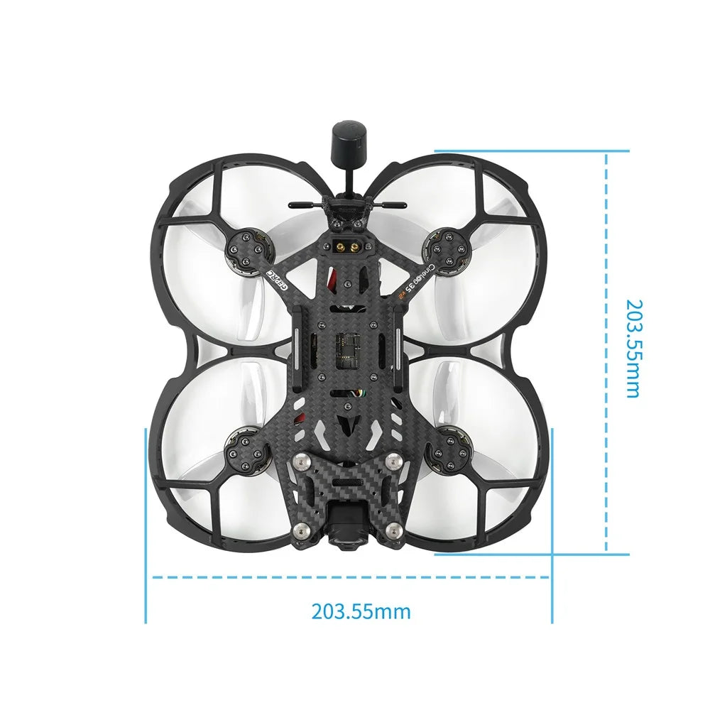 CineLog35 V2 HD Wasp FPV Drone GPS Runcam Wasp Camera SPEEDX2 2105.5 Motor RC FPV Quadcopter Freestyle Drone 7075 Aluminum