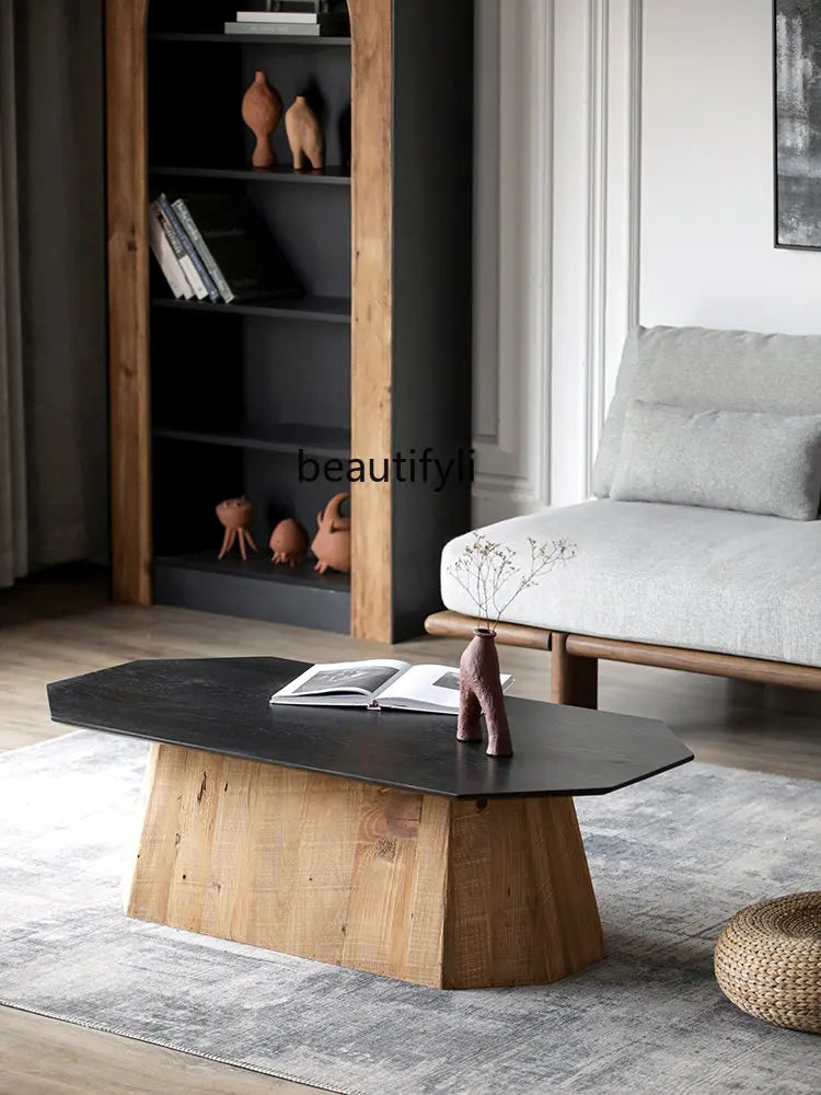 yj Light Luxury Modern Coffee Table Living Room Home Minimalist Tea Table Simple Sofa Table