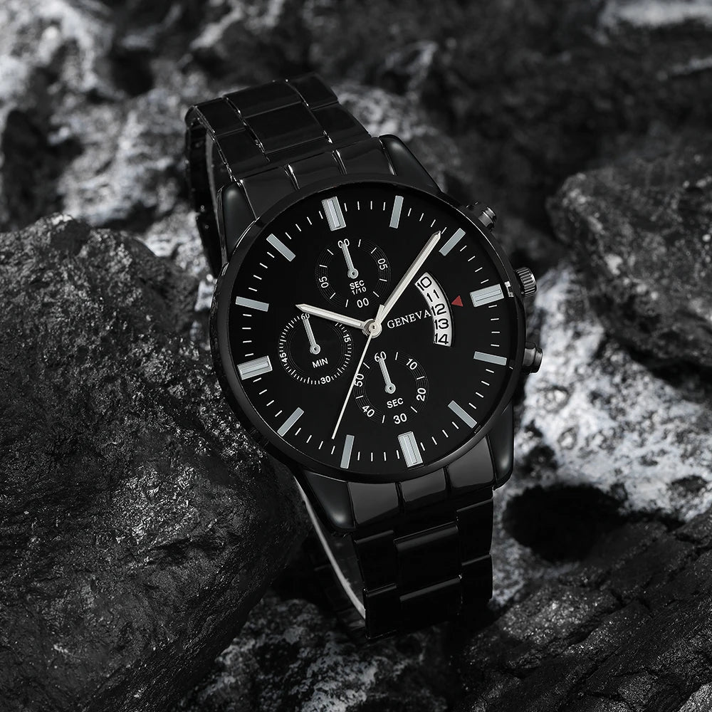 Mens Watch Fashion Minimalist Quartz Analog Stainless Steel Watches for Men with Date