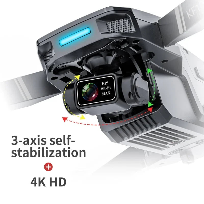 KF101 MAX-S Drone Professional With 4K Camera 5KM WIFI 500m Height EIS 3-axis Gimbal FPV Brushless Quadcopter RC GPS Dron