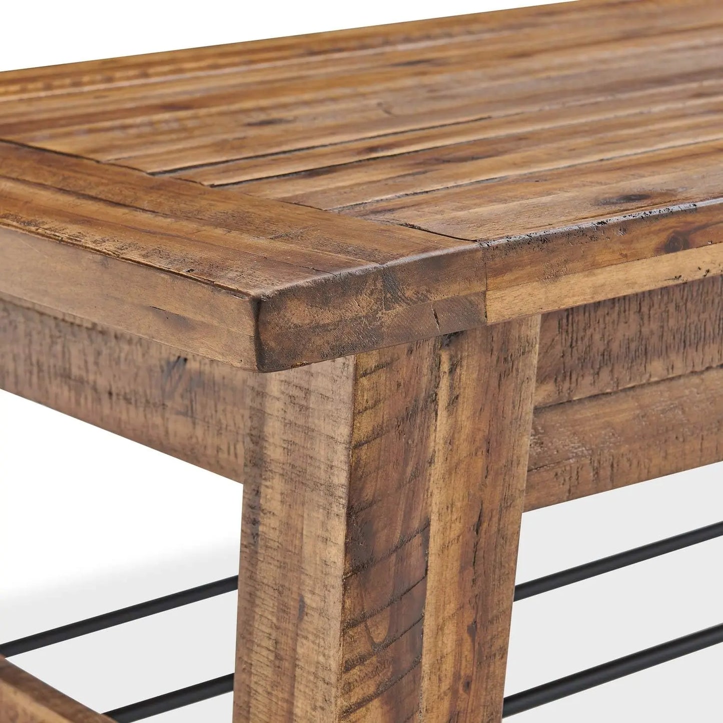 Furniture Durango 48" L Industrial Wood Coffee Table