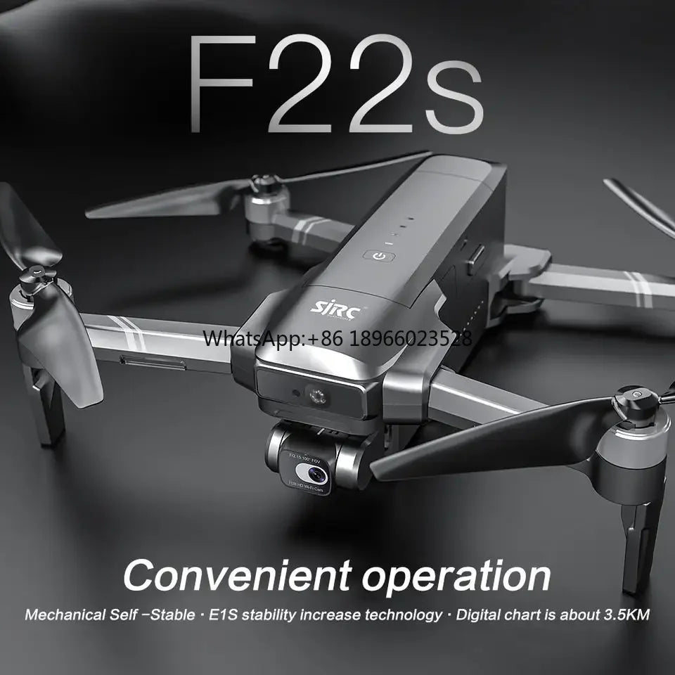 SJRC F22S GPS Drones Professional Long Distance 5G Wifi FPV UAV 4K Camera Two-axis Gimbal EIS Brushless 3500M RC dron Quadcopter
