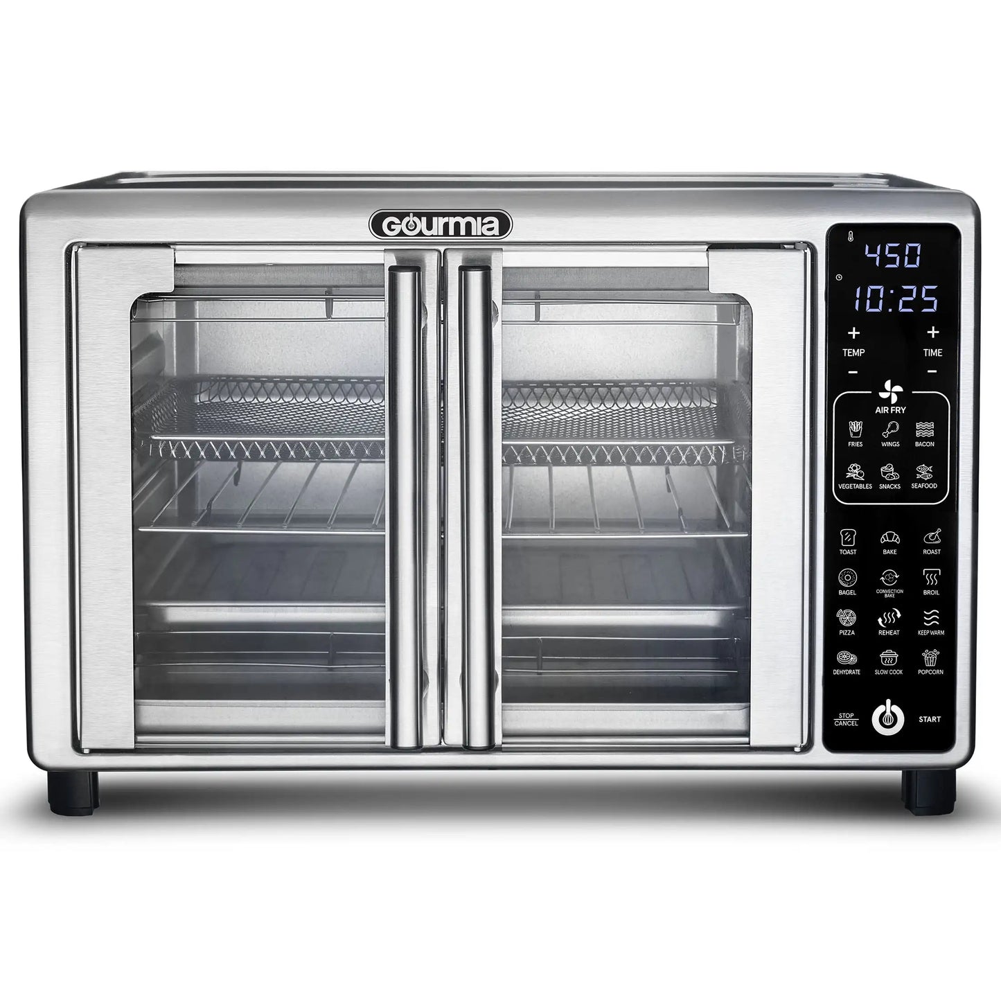 New 6-Slice Digital Toaster Oven Air Fryer with 19 One-Touch Presets, Stainless Steel