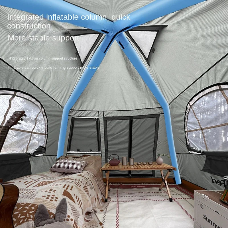 Oxford Cloth Inflatable Tent for Camping Equipment Outdoor Gadget Roof Top Tent Pop Up Tent Luxury Party Waterproof Light Weight
