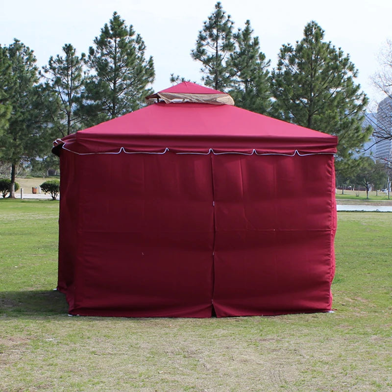 3x3m Luxury Patio Aluminum Gazebo Tent - Rain Protection, Garden Shading Pavilion Sun House, Garage Shelter patio awning