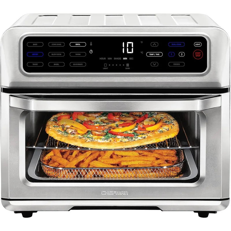 CHEFMAN Air Fryer Toaster Oven XL 20L, Healthy Cooking & User Friendly, Countertop Convection Bake & Broil, 9 Cooking Functions