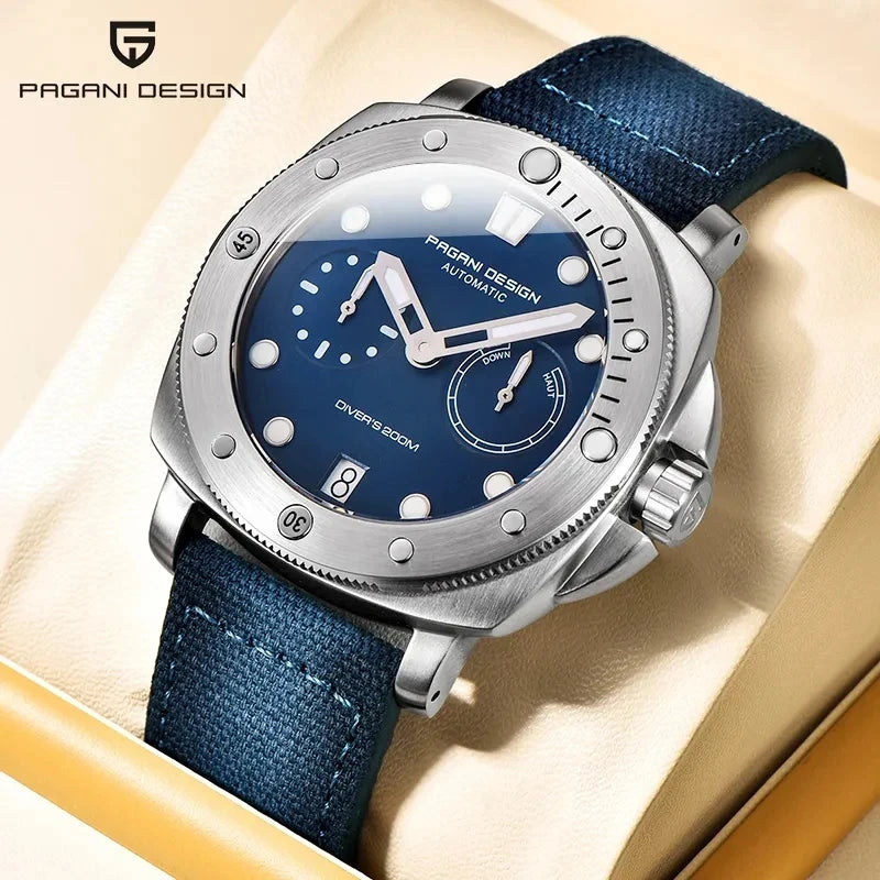 PAGANI DESIGN 41MM New Men's Watches Luxury Automatic Mechanical Watch For Men 100M Waterproof Stainless steel Wrist Watch Men 