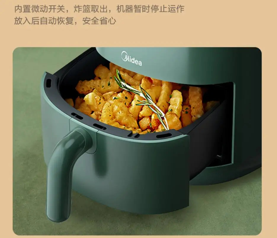 Electric pan cake machine airfryer Midea household Air Fryer Home Multifunctional 2.6L Non-Stick Pot home Chip Maker KZ26E101
