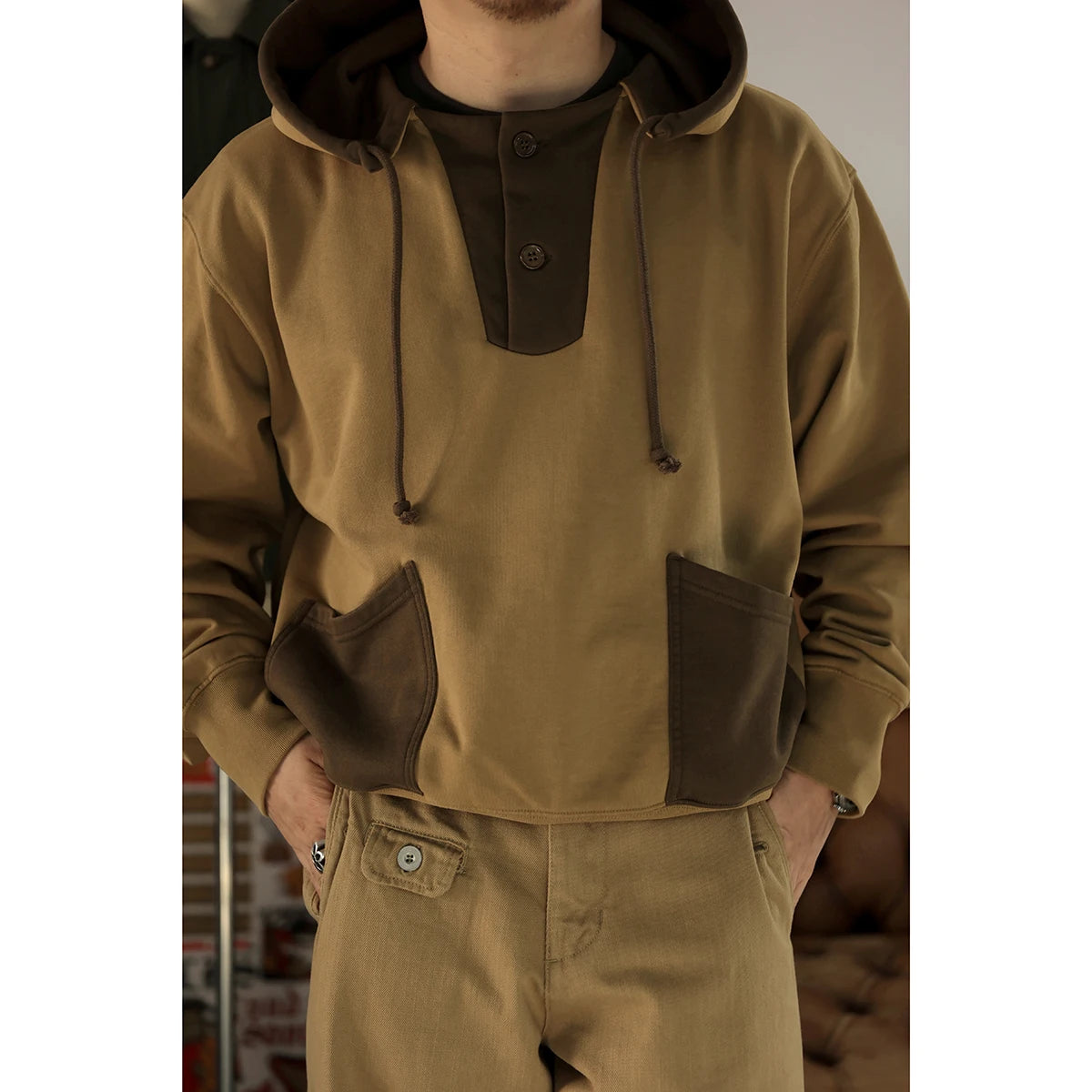 Second Order Vintage Inspired Hooded Sweatshirt American Casual Style Men Hoodies