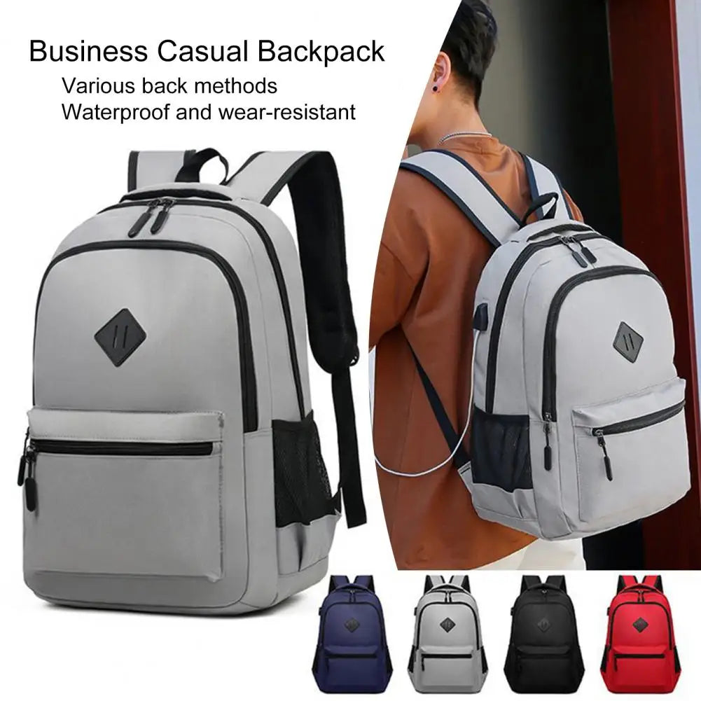 Waterproof Shoulder Bag Oxford Cloth Women Backpack Stylish Shoulder Backpack For Travel School Outdoors With USB Charging Port