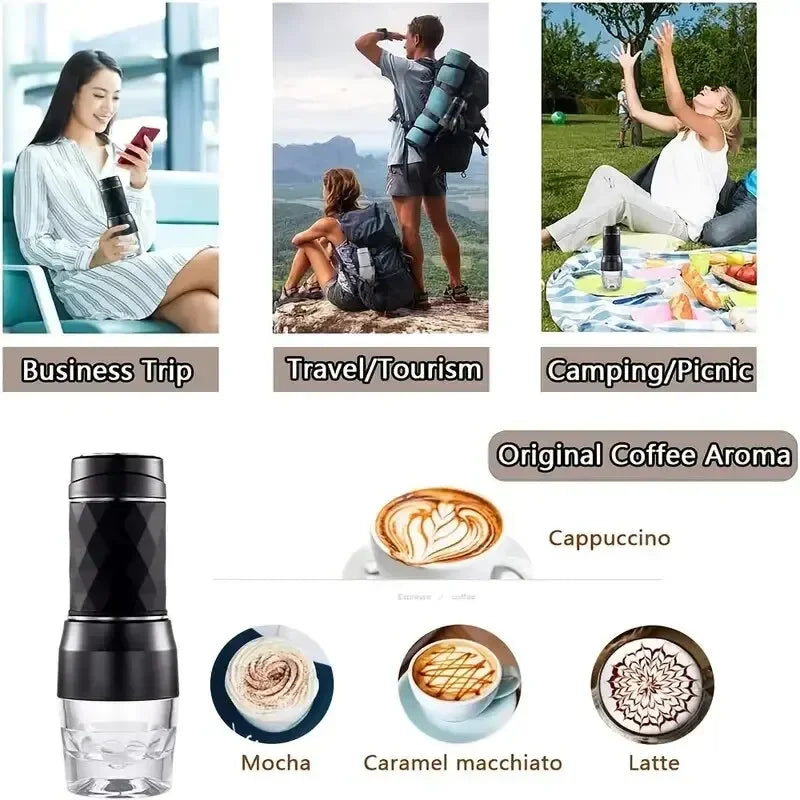 Hand Pressure Manual Mini Espresso Capsule Coffee Machine Cup Portable Espresso Mini Coffee Maker For Travel