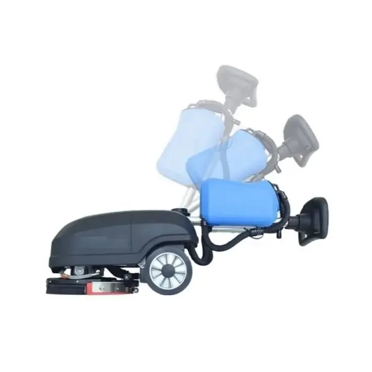 Hand Push Auto Brush Electric Industrial Walk Behind Rotary Mini Cleaning Machine Sweepers Floor Scrubber