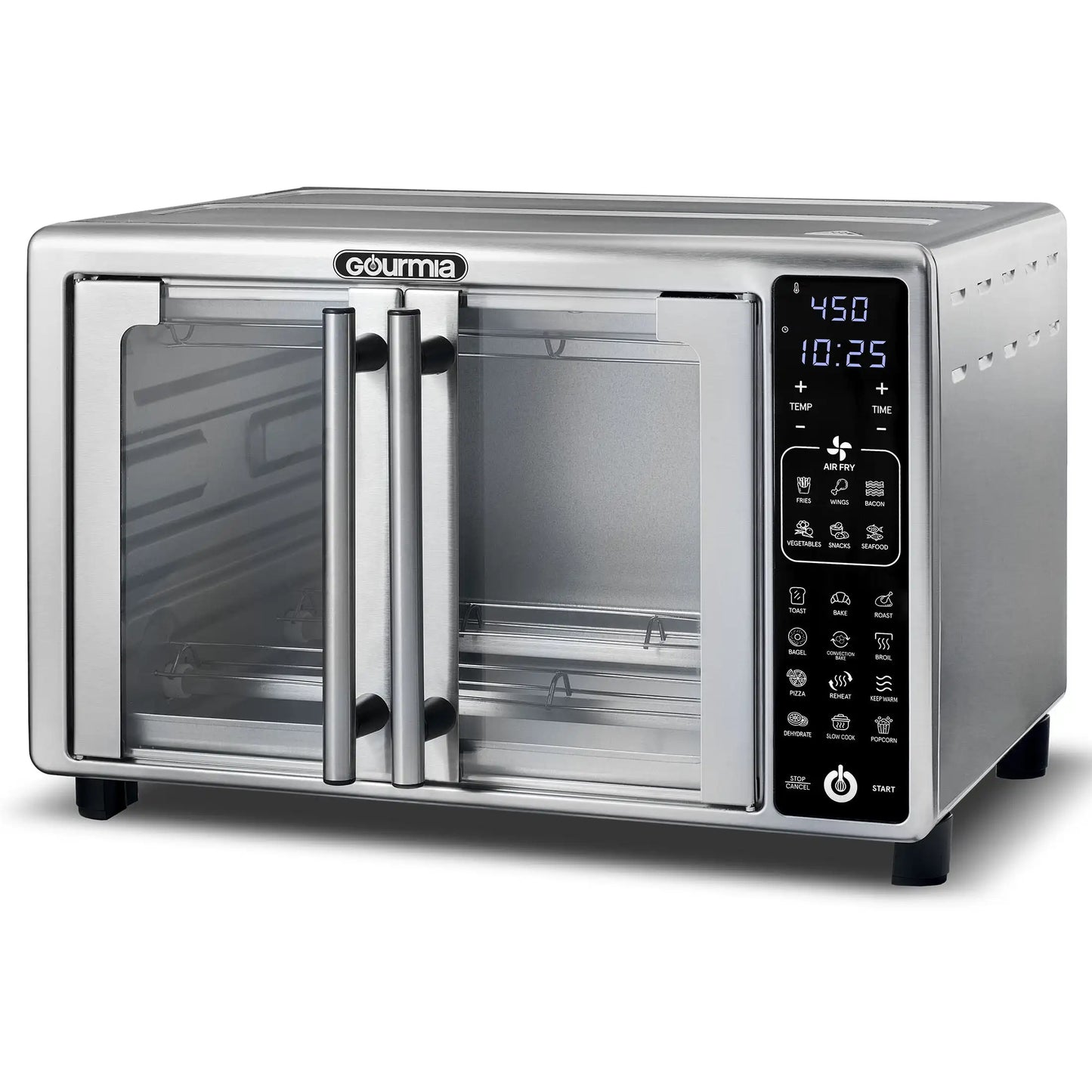 New 6-Slice Digital Toaster Oven Air Fryer with 19 One-Touch Presets, Stainless Steel