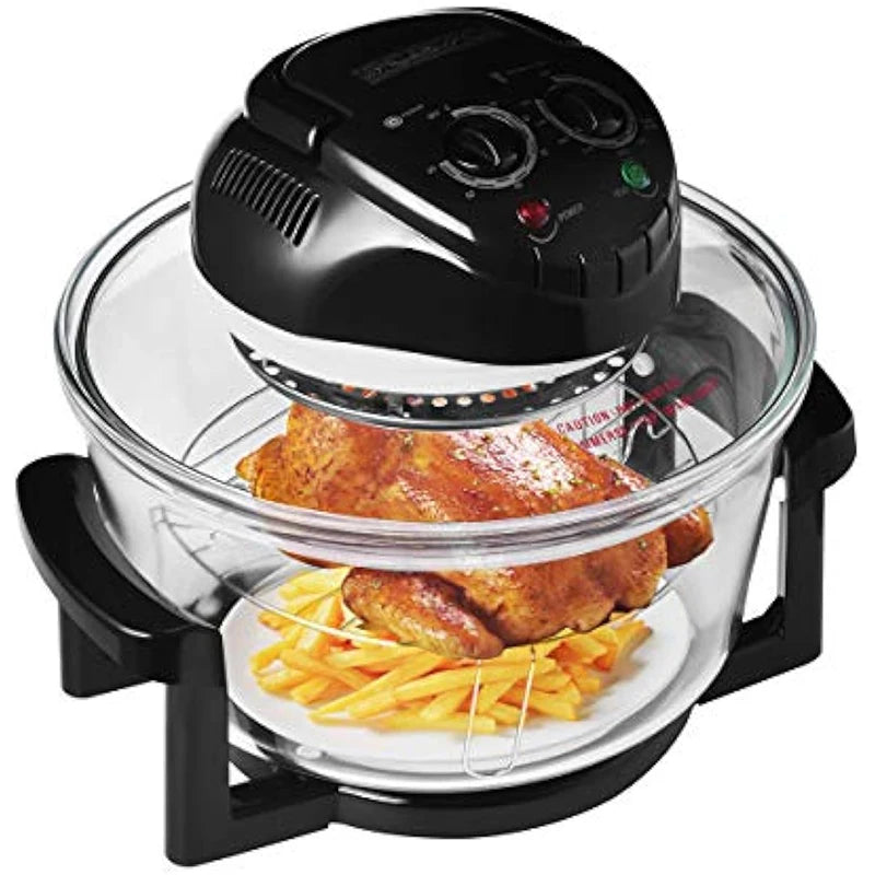 20L Transparent Airfryer 1500W Oven Baking LED Electric Deep Fryer Basket Cooking Fry Bread Machine Cooker Air Fryer