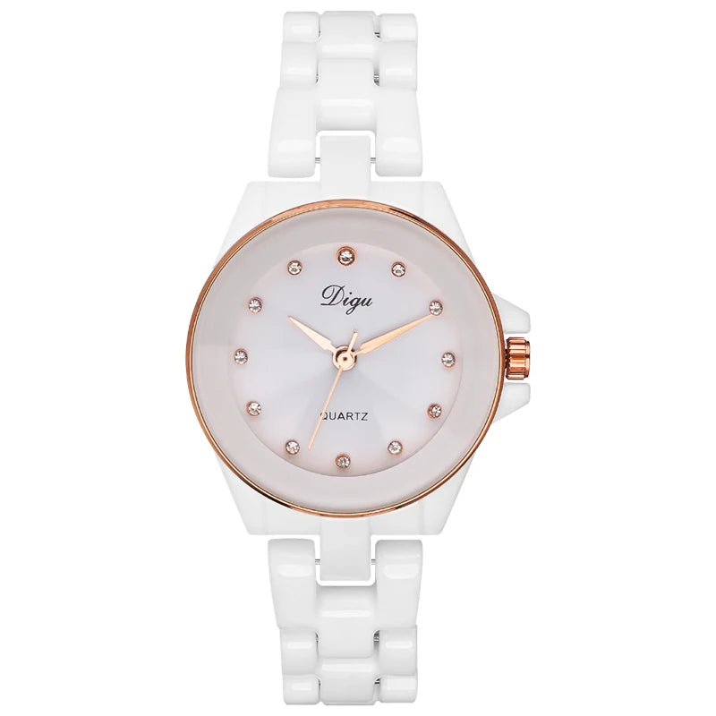 2024 New Rose Gold Watch Women Watches Ladies Ceramic Women's Bracelet Watches Female Clock Relogio Feminino Montre Femme 