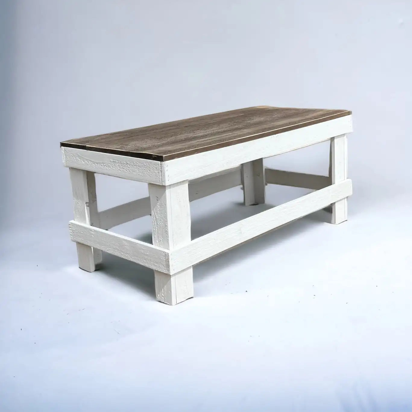 Rustic Wood Rectangular Coffee Table