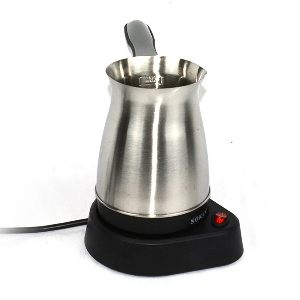 Electric Turkish Greek Coffee Maker Stainless Steel Machine Moka Pot Portable Coffee Machine