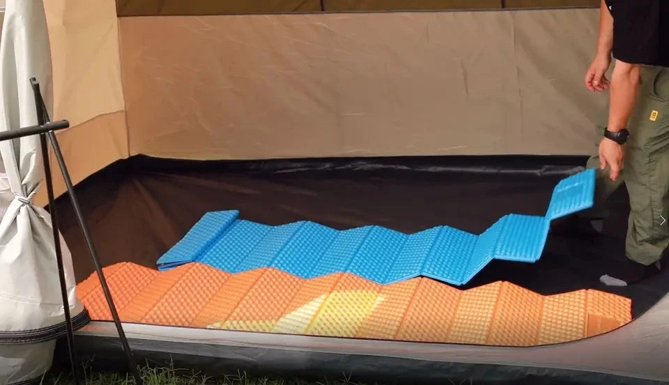 Tunnel camping tent luxury Camping one room two rooms family style large space for family