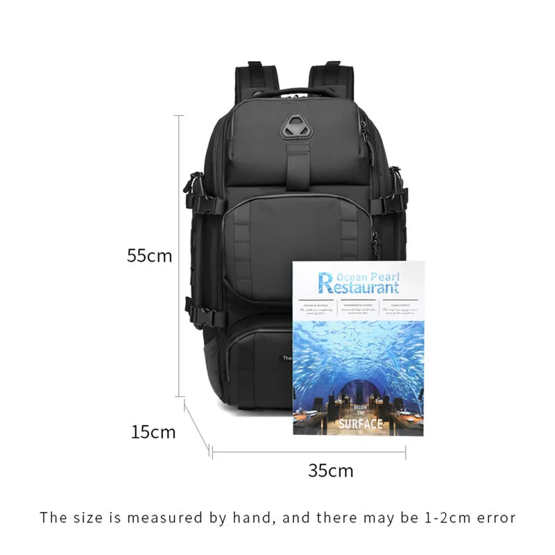 OZUKO 17' Laptop Large Capacity High Quality Backpacks Waterproof USB Charging Travel Backpack Business Multifunction Backpack