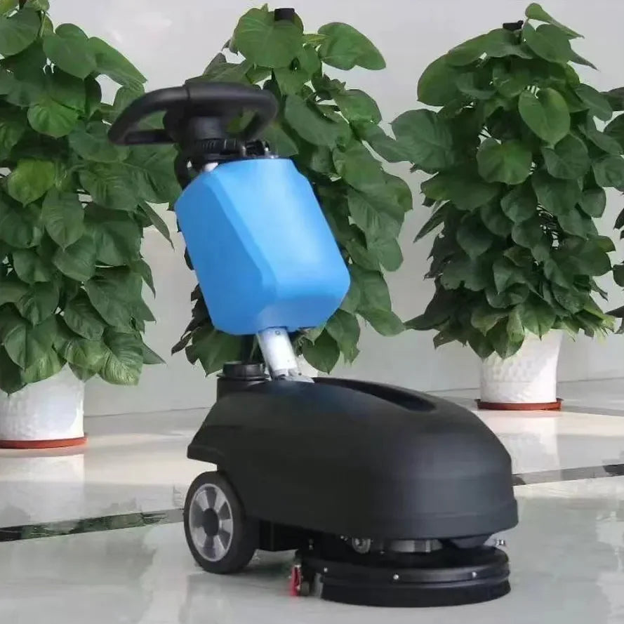 Hand Push Auto Brush Electric Industrial Walk Behind Rotary Mini Cleaning Machine Sweepers Floor Scrubber