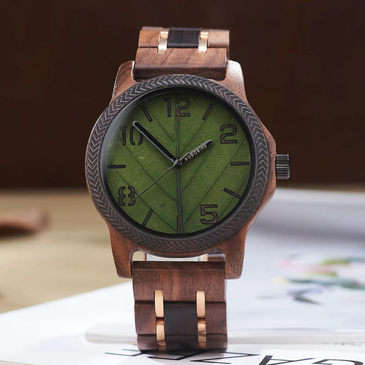 BOBO BIRD Men's Quartz Watches Men High-End Luxury Wristwatch Clock Fashion Eco-Friendly  Wooden Watches For Men Original Desing