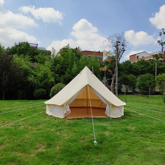 3M Diameter Oxford Cloth Fabric Outdoor Camping Wedding Bell Type Tents Outdoor Camping Luxury Waterproof Mildewproof Large Tent